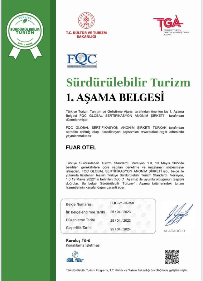 Fuar Hotel Provincia di Provincia di Istanbul Esterno foto